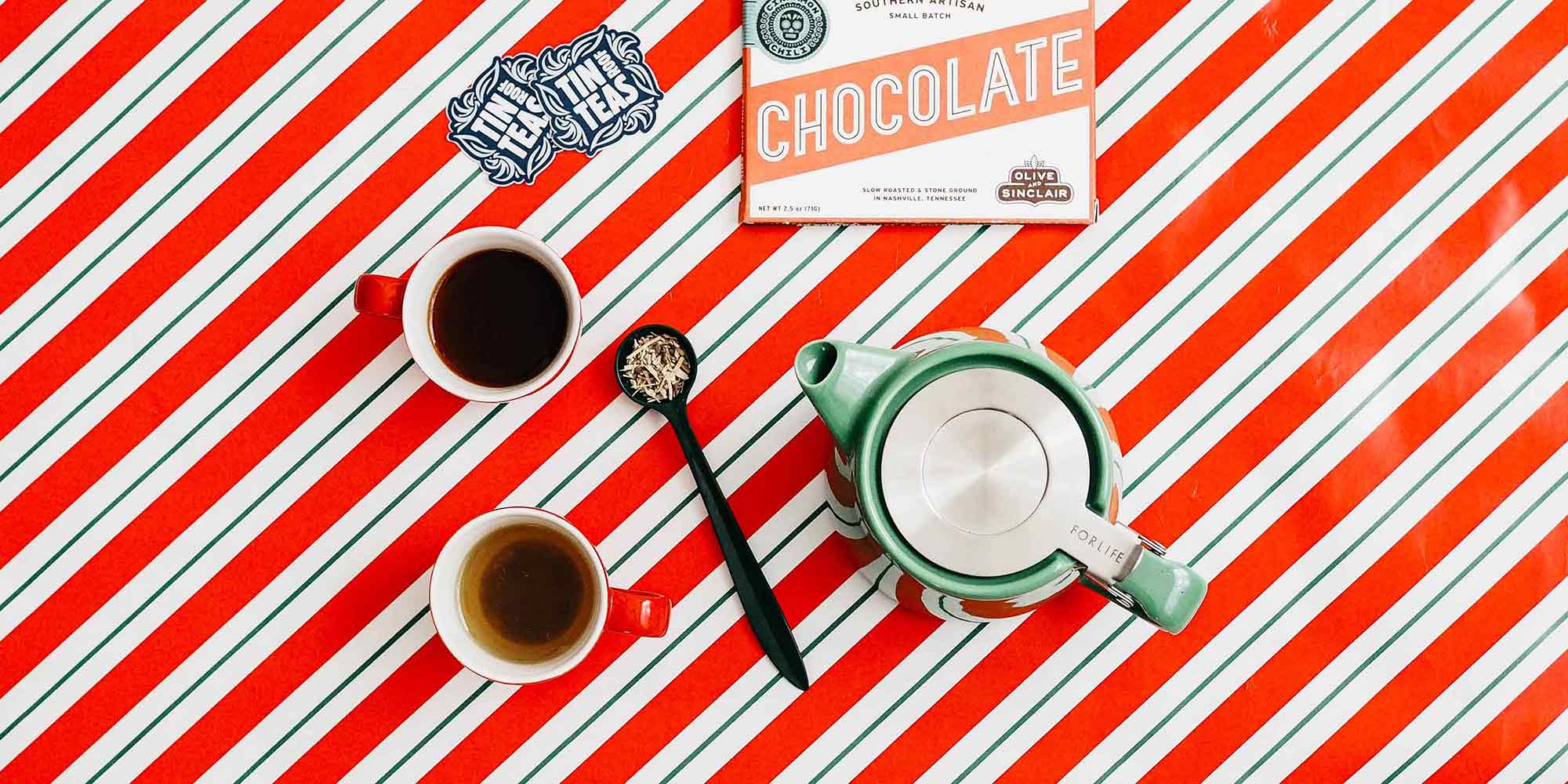 Chocolate and Tea Setup